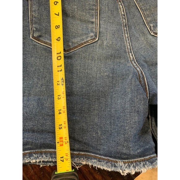 Judy Blue Cutoff Denim Shorts Lucas High Rise Womens Size XL - Picture 11 of 13